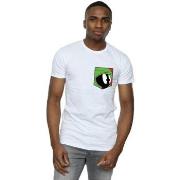 T-shirt Dessins Animés Marvin The Martian Face Faux Pocket