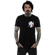 T-shirt Dessins Animés Pepe Le Pew Face Faux Pocket