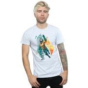 T-shirt Dc Comics Aquaman Tropical Icon