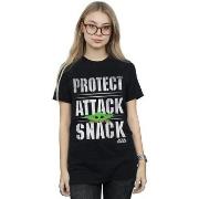 T-shirt Disney The Mandalorian Protect Attack Snack