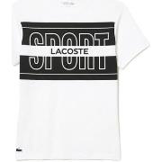 T-shirt Lacoste T-SHIRT SPORT REGULAR FIT EN COTON BLANC
