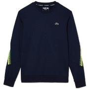 Sweat-shirt Lacoste SWEATSHIRT BLEU MARINE TENNIS CLASSIC FIT BANDES S...