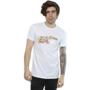 T-shirt The Flintstones Family Car Distressed