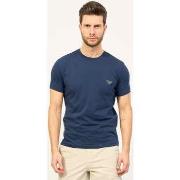 T-shirt Emporio Armani T-shirt à col rond homme avec logo appliqué