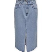 Jupes Only Noos Bianca Midi Skirt - Light Blue Denim