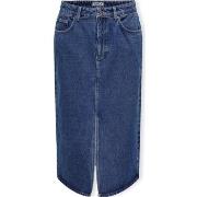 Jupes Only Noos Bianca Midi Skirt - Medium Blue Denim
