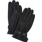 Gants Profuomo Gants Laine Noir Cuir