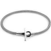 Bracelets Anchor &amp; Crew Bracelet Cambridge Argent Et Corde