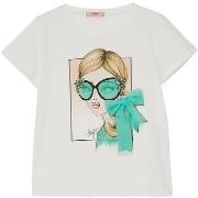 T-shirt enfant Liu Jo T-shirt avec nœuds et imprimé
