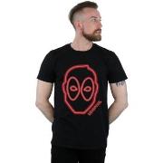 T-shirt Marvel Deadpool Neon Head