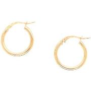 Boucles oreilles Brillaxis Boucles d'oreilles créoles or jaune 18 cara...