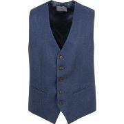 Veste Suitable Gilet Tweed Mid Bleu