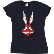 T-shirt Dessins Animés Bugs England Face