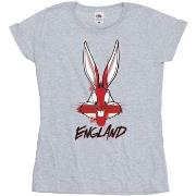 T-shirt Dessins Animés Bugs England Face