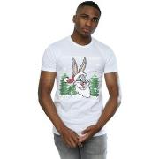 T-shirt Dessins Animés Bugs Bunny Christmas Fair Isle