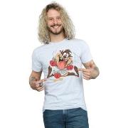 T-shirt Dessins Animés Taz Valentine's Day Madly In Love