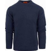 Sweat-shirt Suitable Pull Agneline Col Rond Marine