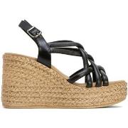 Sandales Porronet SANDALIAS DE PIEL CON CUÑA KIMI 3069 NEGRO