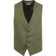 Veste Suitable Gilet Tweed Vert