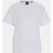 T-shirt BOSS T-shirt femme à col rond avec double monogramme brodé