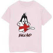 T-shirt Dessins Animés Daffy England Face