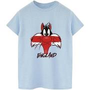 T-shirt Dessins Animés Sylvester England Face