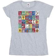 T-shirt Dessins Animés Grid Squares