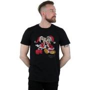 T-shirt Disney Mickey And Minnie Christmas Kiss