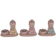 Statuettes et figurines Signes Grimalt Bouddha Portavelas 3 Uni