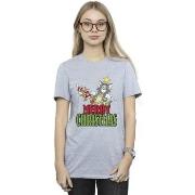 T-shirt Dessins Animés Merry Christmas Baubles