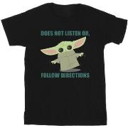 T-shirt Disney The Mandalorian Does Not Listen