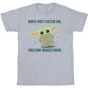 T-shirt Disney The Mandalorian Does Not Listen