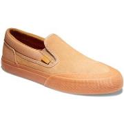 Chaussures de Skate DC Shoes MANUAL SLIP ON RT S brown gum