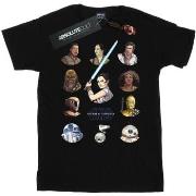 T-shirt Star Wars: The Rise Of Skywalker Resistance Character Line Up