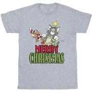 T-shirt Dessins Animés Merry Christmas Baubles