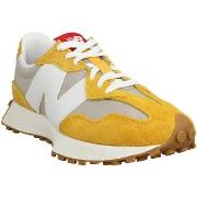 Baskets New Balance 327 Velours Toile Homme Gold Stone