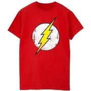 T-shirt Dc Comics The Flash Distressed Logo