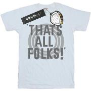 T-shirt Dessins Animés That's All Folks Text