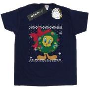 T-shirt Dessins Animés Tweety Pie Christmas Fair Isle