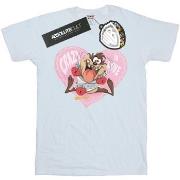 T-shirt Dessins Animés Taz Valentine's Day Crazy In Love