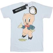 T-shirt Dessins Animés Porky Pig Distressed