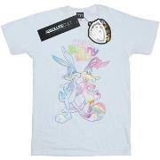 T-shirt Dessins Animés Bugs And Daffy Happy Bunny Day