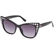 Lunettes de soleil Guess GM00000 Lunettes de soleil, Noir/Fumée, 54 mm