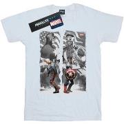 T-shirt Marvel Falcon And Captain America Split