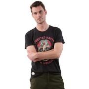 Debardeur Deeluxe T-shirt homme Craneo Charcoal -