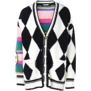 Pull Barrow Cardigan blanc et multicolore