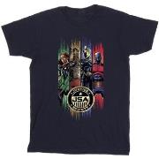 T-shirt enfant Dc Comics Black Adam JSA Gold Badge