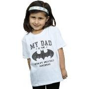 T-shirt enfant Dc Comics Batman My Dad Is A Superhero