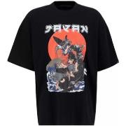 T-shirt Alpha t-shirt japan guerrier noir