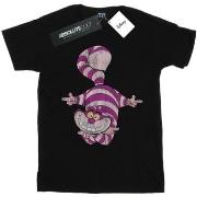 T-shirt Disney Alice In Wonderland Cheshire Cat Upside Down